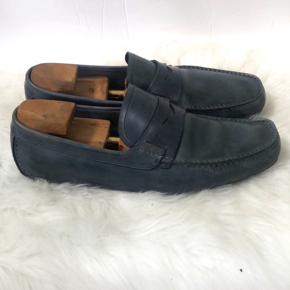 Salvatore Ferragamo Men's Authentic Blue Loafers Size 10.5 - Picture 4 of 9